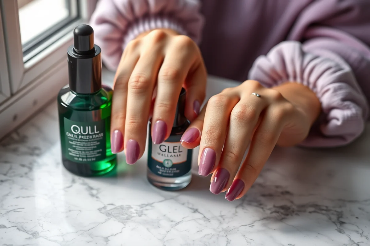 beginners gel nails — Beginners Gel Nails (the finished result)